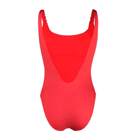 Versace Medusa Logo - print One - piece Swimsuit In Red - BEAUTY BAR