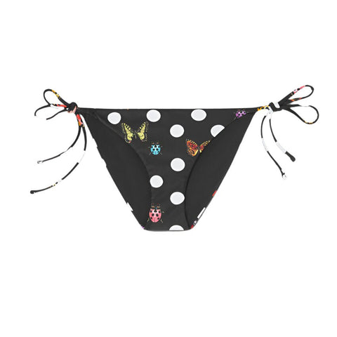 Versace Women's Dot Ladybug Triangle Bikini in Black - BEAUTY BAR