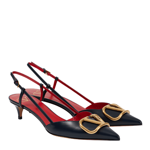 VLogo Signature Calfskin Slingback Pump - BEAUTY BAR