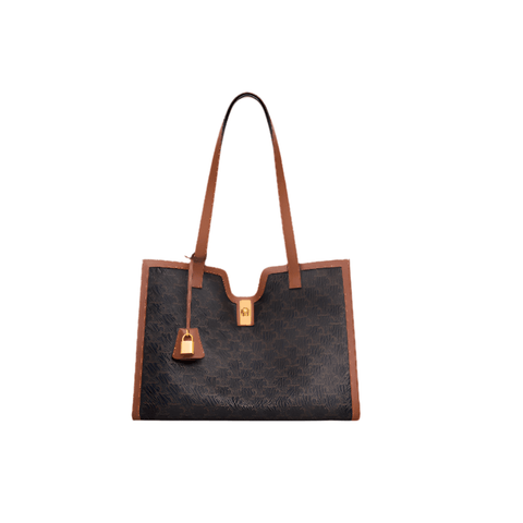 Women's Celine Triomphe Canvas And Leather Tote - BEAUTY BAR