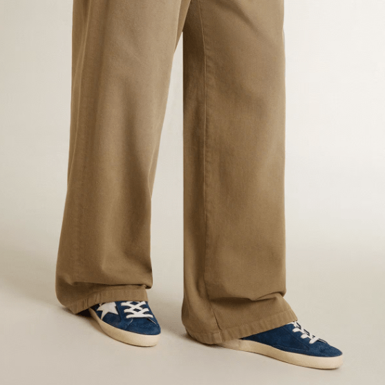 Women's Super-Star LTD in Blue Suede With White Star 3