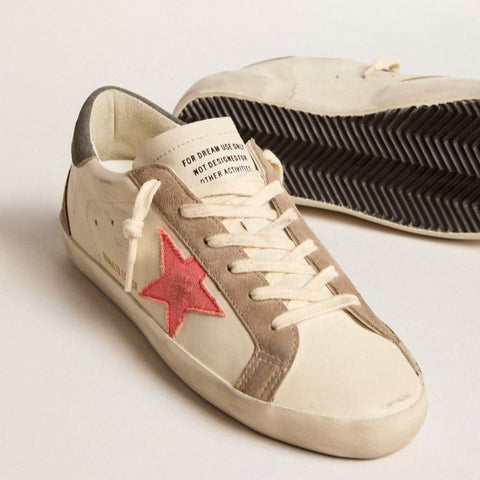 Women's Super - Star LTD With Pink Gabardine Star And Gray Suede Heel Tab - BEAUTY BAR