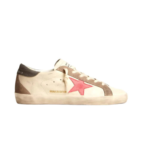 Women's Super - Star LTD With Pink Gabardine Star And Gray Suede Heel Tab - BEAUTY BAR