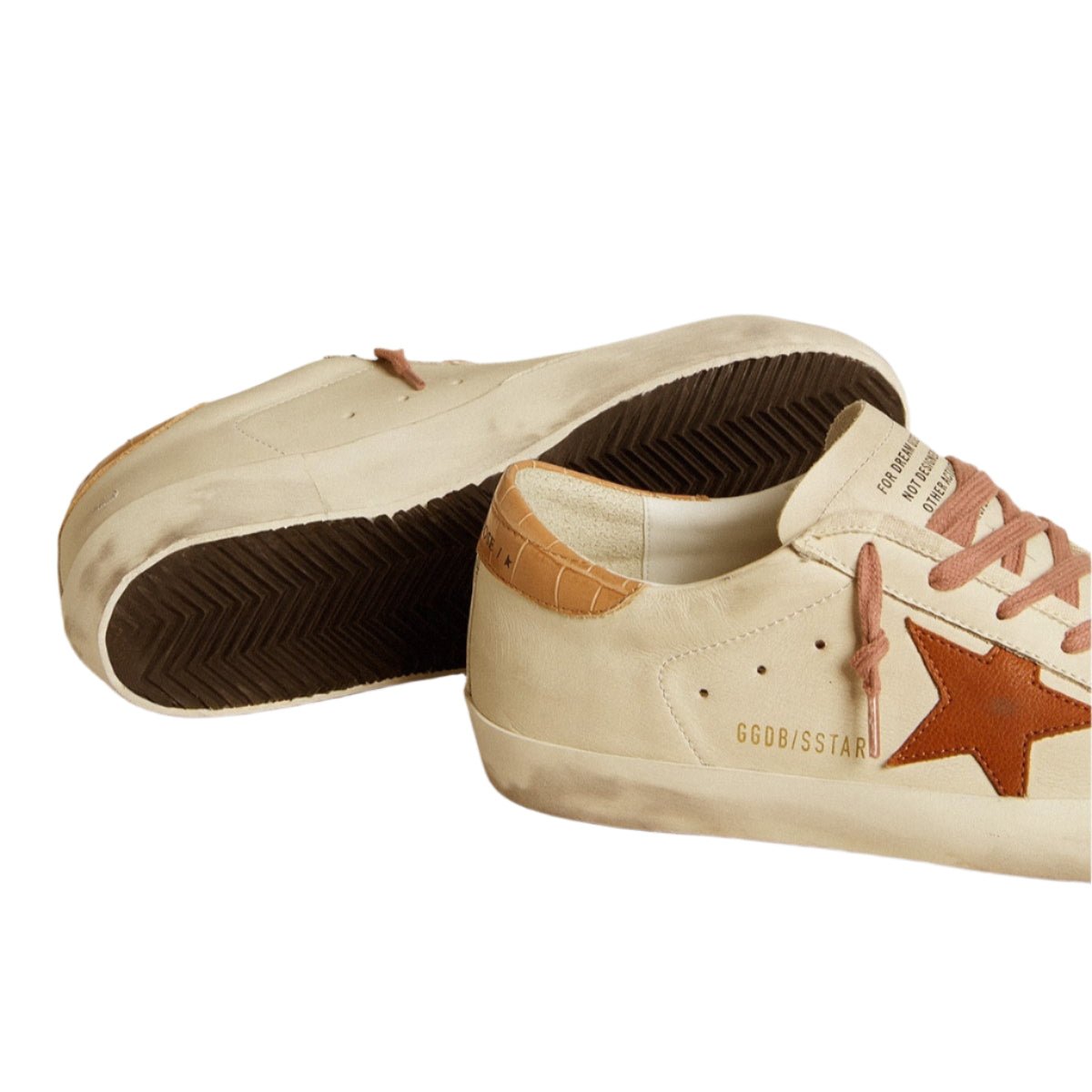 Women’s Super-Star With Leather Star and Crocodile-Print Leather Heel Tab 3