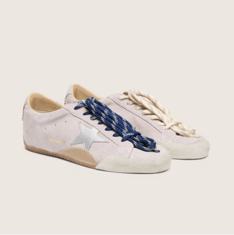 Women's True - Star In Pastel Pink Suede With Silver Star And Heel Tab - BEAUTY BAR