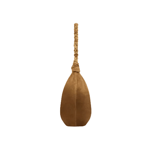 Yves Saint Laurent Amalia Hobo In Suede Cognac 2