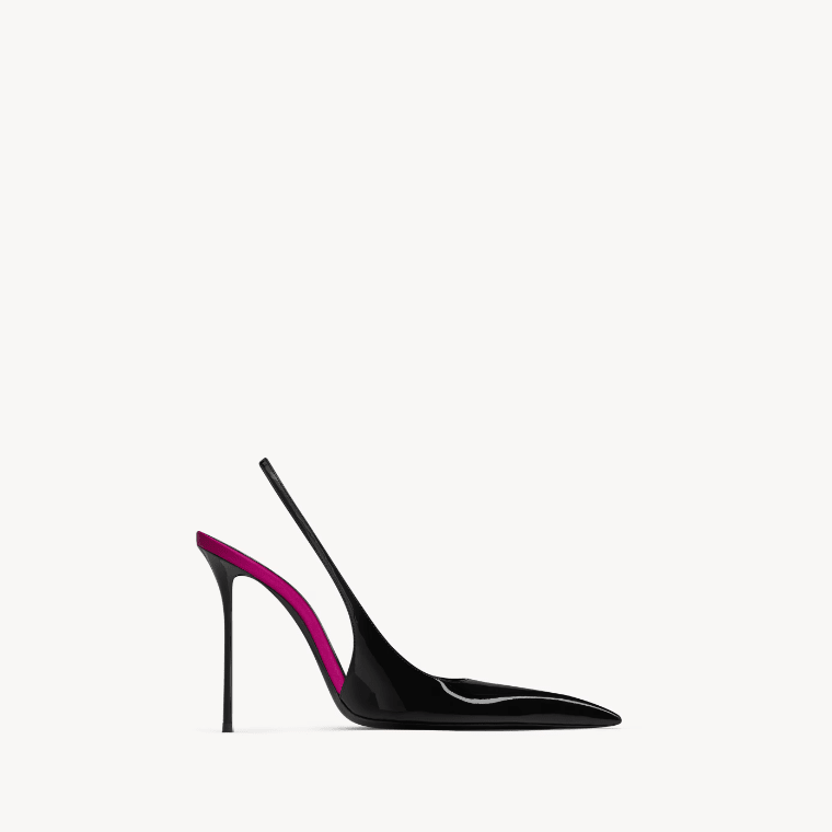 Yves Saint Laurent Amalia Slingback Pumps In Patent Leather 3