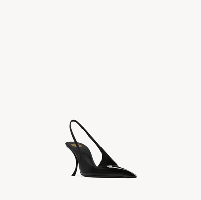 Yves Saint Laurent Apolline Slingback Pumps In Patent Leather - BEAUTY BAR