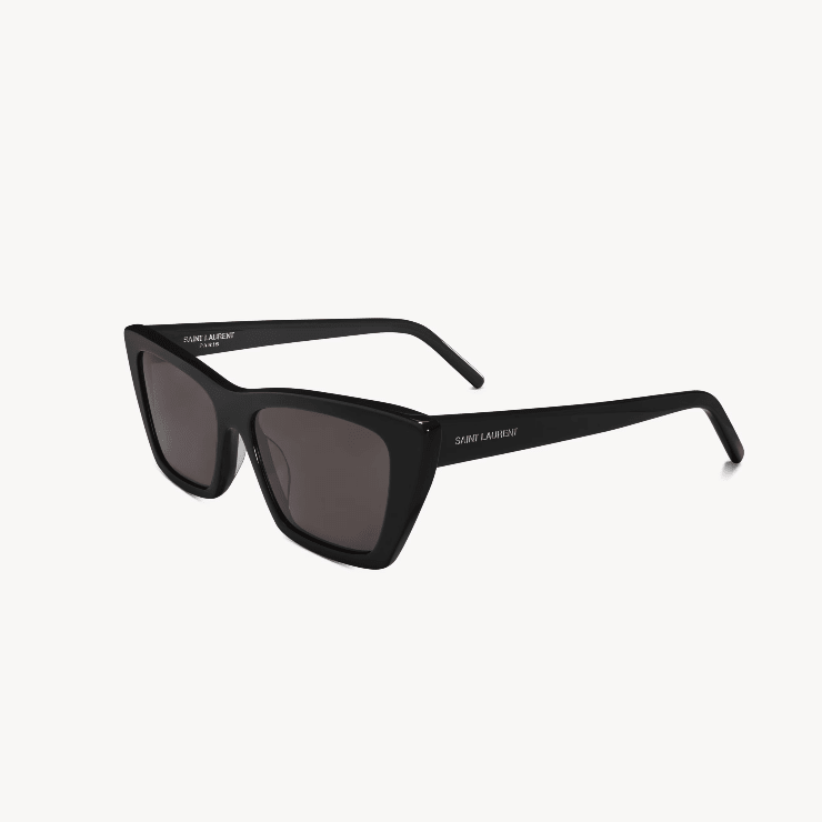 Yves Saint Laurent Black Sunglasses With Cat-Eye Frames and Nylon Lenses 1