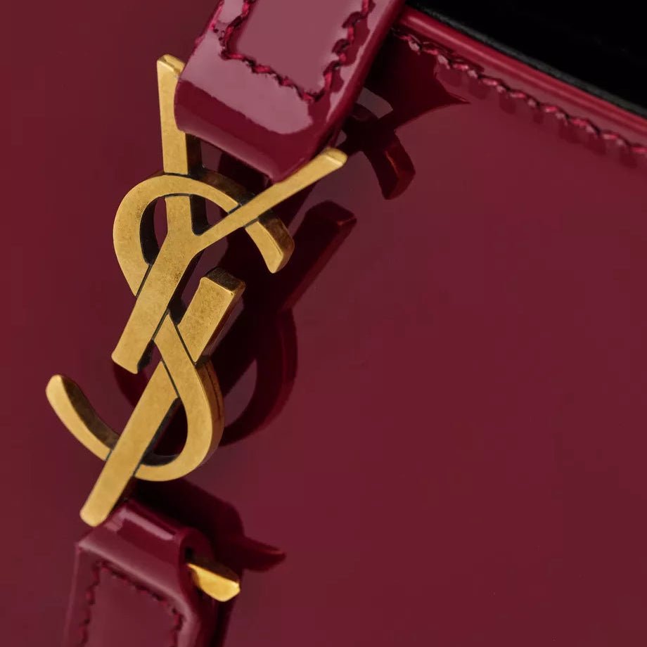 YSL Burgundy Hobo Bag 6