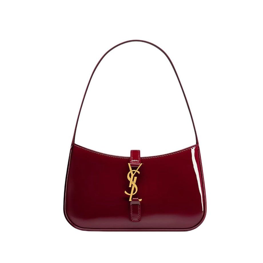 YSL Burgundy Hobo Bag 1