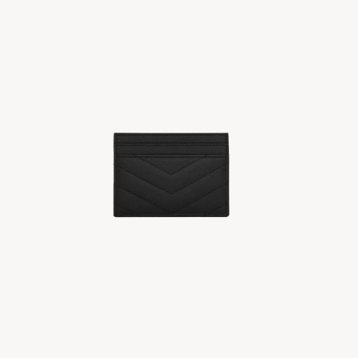 Yves Saint Laurent Cassandre Matelasse Card Case In Grain De Poudre Leather 2