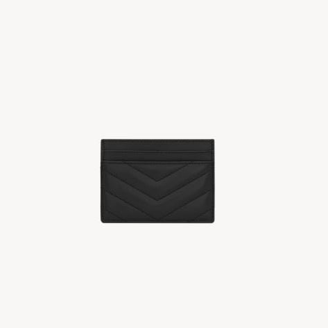 Yves Saint Laurent Cassandre Matelasse Card Case In Lambskin 2