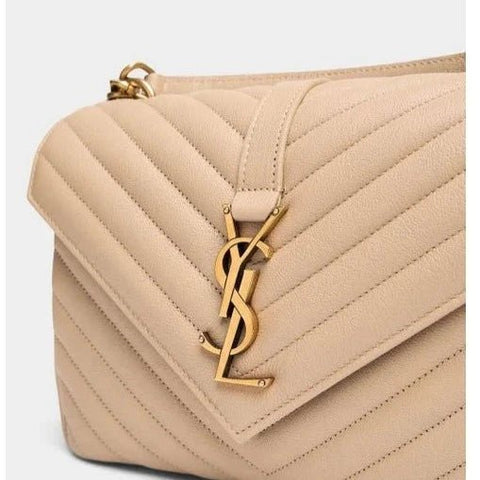 Yves Saint Laurent Collège Medium Leather Shoulder Bag - BEAUTY BAR