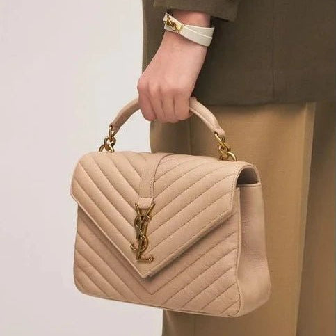 Yves Saint Laurent Collège Medium Leather Shoulder Bag 5