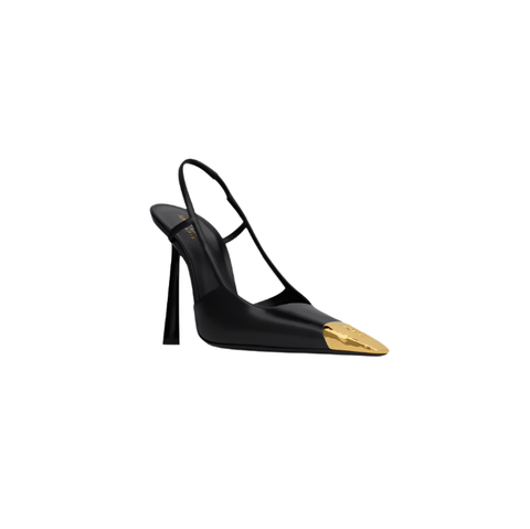 Yves Saint Laurent Jeanne Slingback Pumps in Smooth Leather - BEAUTY BAR
