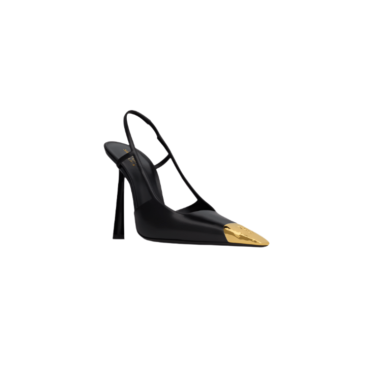 Yves Saint Laurent Jeanne Slingback Pumps in Smooth Leather 2