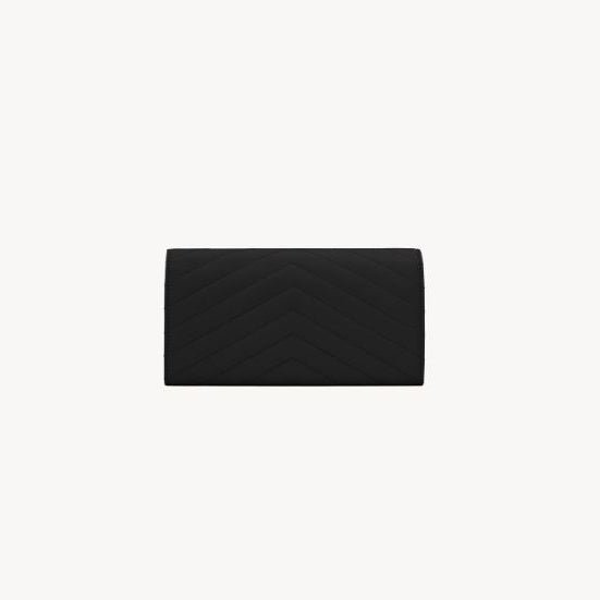 Yves Saint Laurent Large Fap Wallet I Grain De Poudre Leather 4