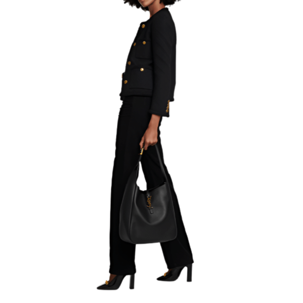 Saint Laurent Large Le 5 à 7 Leather Shoulder Bag 3