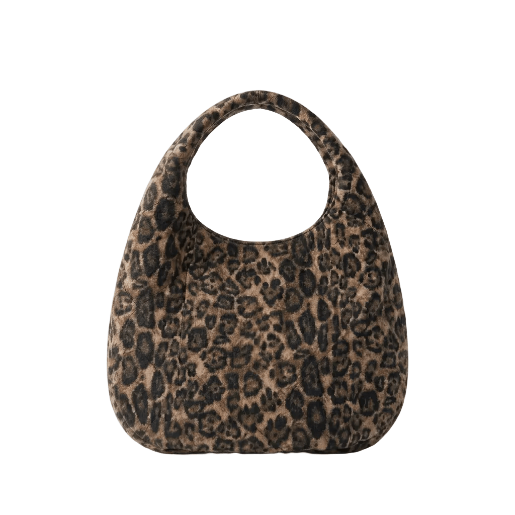 Yves Saint Laurent Leopard Quilted Hobo Bag with Gold Ysl Logo 2