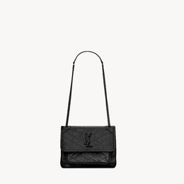 Yves Saint Laurent Niki Baby In Vintage Leather Black
