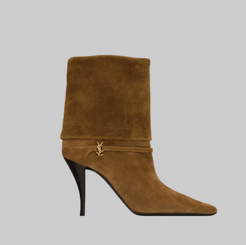 Yves Saint Laurent Niki Booties In Suede - BEAUTY BAR