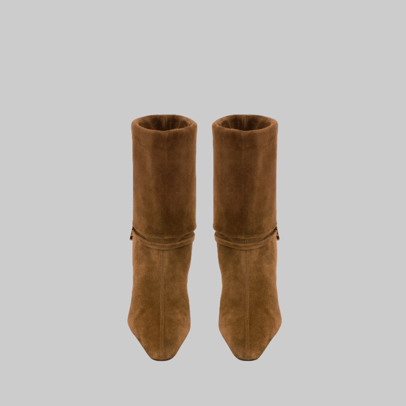 Yves Saint Laurent Niki Booties In Suede 3