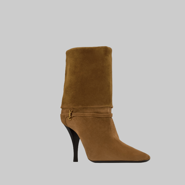 Yves Saint Laurent Niki Booties In Suede 1