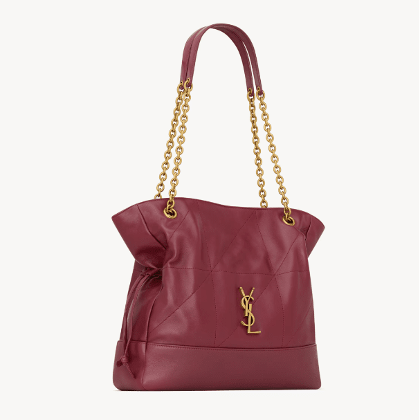 Yves Saint Laurent Small Jamie Shopping in Lambskin Rouge Merlot 2