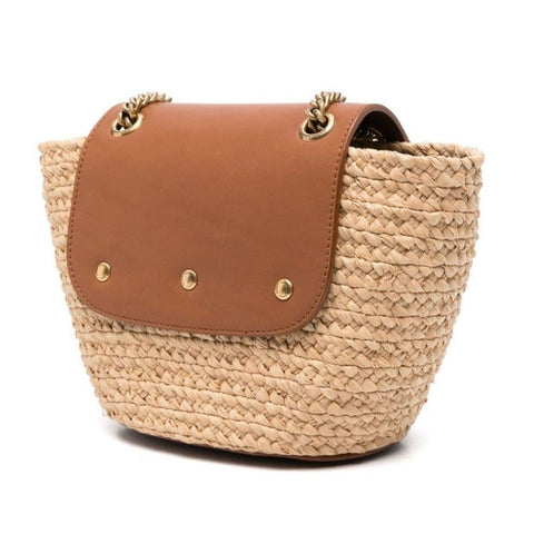 Yves Saint Laurent Small Manon Raffia Crossbody Bag - BEAUTY BAR
