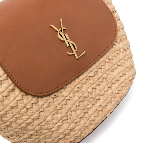 Yves Saint Laurent Small Manon Raffia Crossbody Bag - BEAUTY BAR