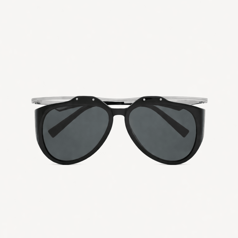 Yves Saint Laurent Sunglasses Amelia Black And LightI Silver