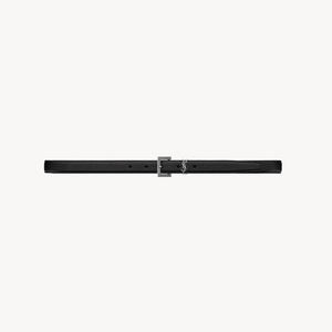 Yves Saint Laurent Thin Belt In Smooth Leather