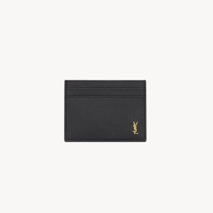 Yves Saint Laurent Tint Cassandre Card Case In Grained Leather - BEAUTY BAR