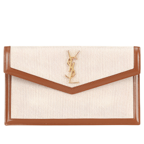 Yves Saint Laurent Uptown Canvas Clutch - BEAUTY BAR