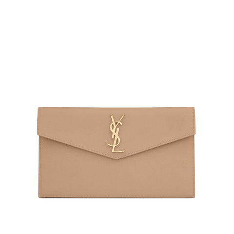 Yves Saint Laurent Uptown Embossed Leather Pouch - BEAUTY BAR