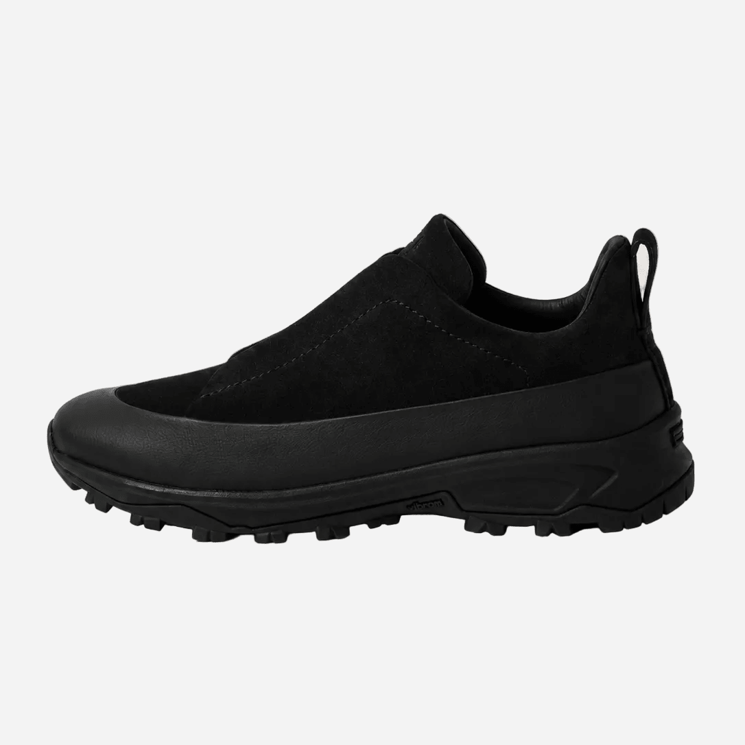 Zegna Black Leather and Suede Triple Stitch™ Monte Sneakers 3