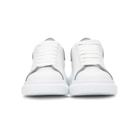 Alexander Mcqueen Larry White Reflective Leather Trainers - BEAUTY BAR