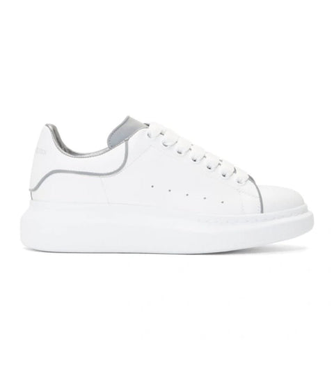 Alexander Mcqueen Larry White Reflective Leather Trainers - BEAUTY BAR