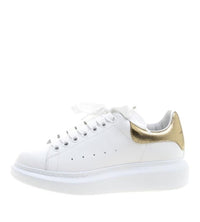 McQueen White Gold Sneakers