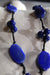 Blue agate with black leather - BEAUTY BAR