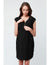 Cap Sleeve Black Zip Nursing Dress - BEAUTY BAR