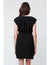 Cap Sleeve Black Zip Nursing Dress - BEAUTY BAR