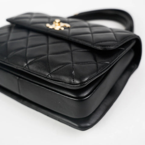 Chanel Small Trendy Quilted Lambskin Black - BEAUTY BAR