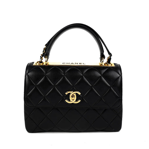 Chanel Small Trendy Quilted Lambskin Black - BEAUTY BAR