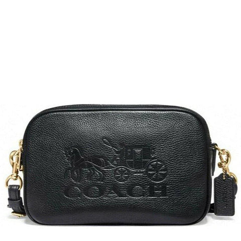 Coach Bag With Two Zippers Black - BEAUTY BAR