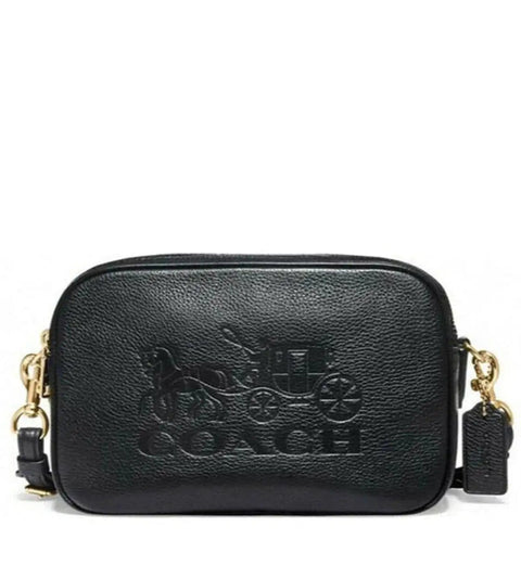 Coach Bag With Two Zippers Black - BEAUTY BAR