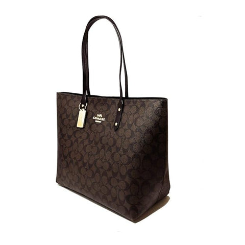 Coach Double Face Bag Big Size Bag Black-Brown - BEAUTY BAR