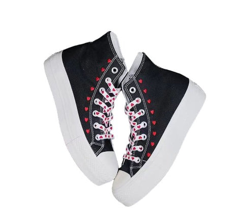 Converse Embroidered Shoes, Converse Chuck Taylor Black - BEAUTY BAR