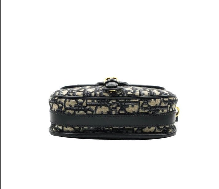 Dior Medium Bobby Bag Blue Oblique Jacquard Canvas 8
